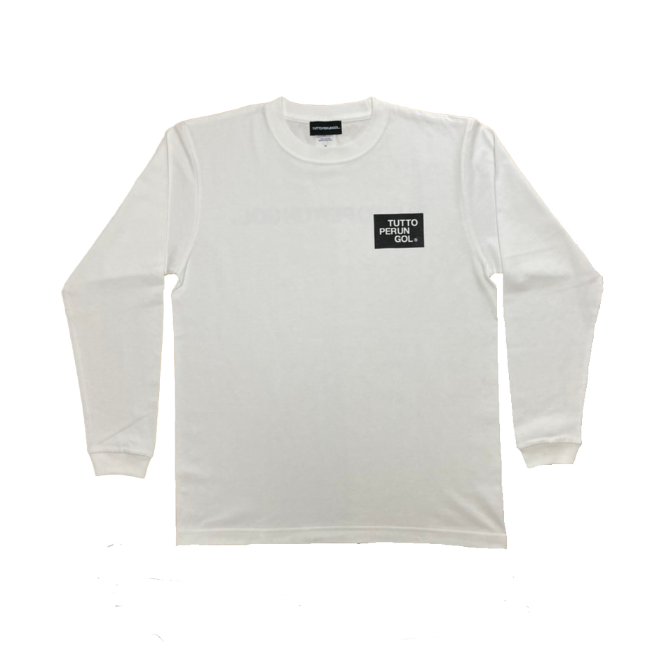 2021FW/VITA Long T-shirt / ホワイト× ブラック